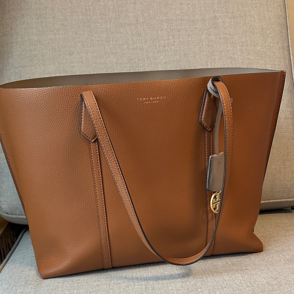 Tory Burch Perry Tote Bag Leather